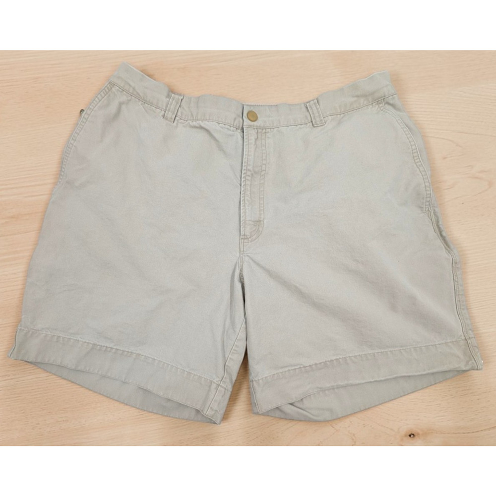Columbia Men’s Shorts Size 38 White Cotton Zipper Pocket 7” Inseam